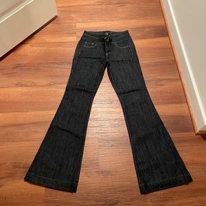 Anlo Dark Blue Flared Jeans